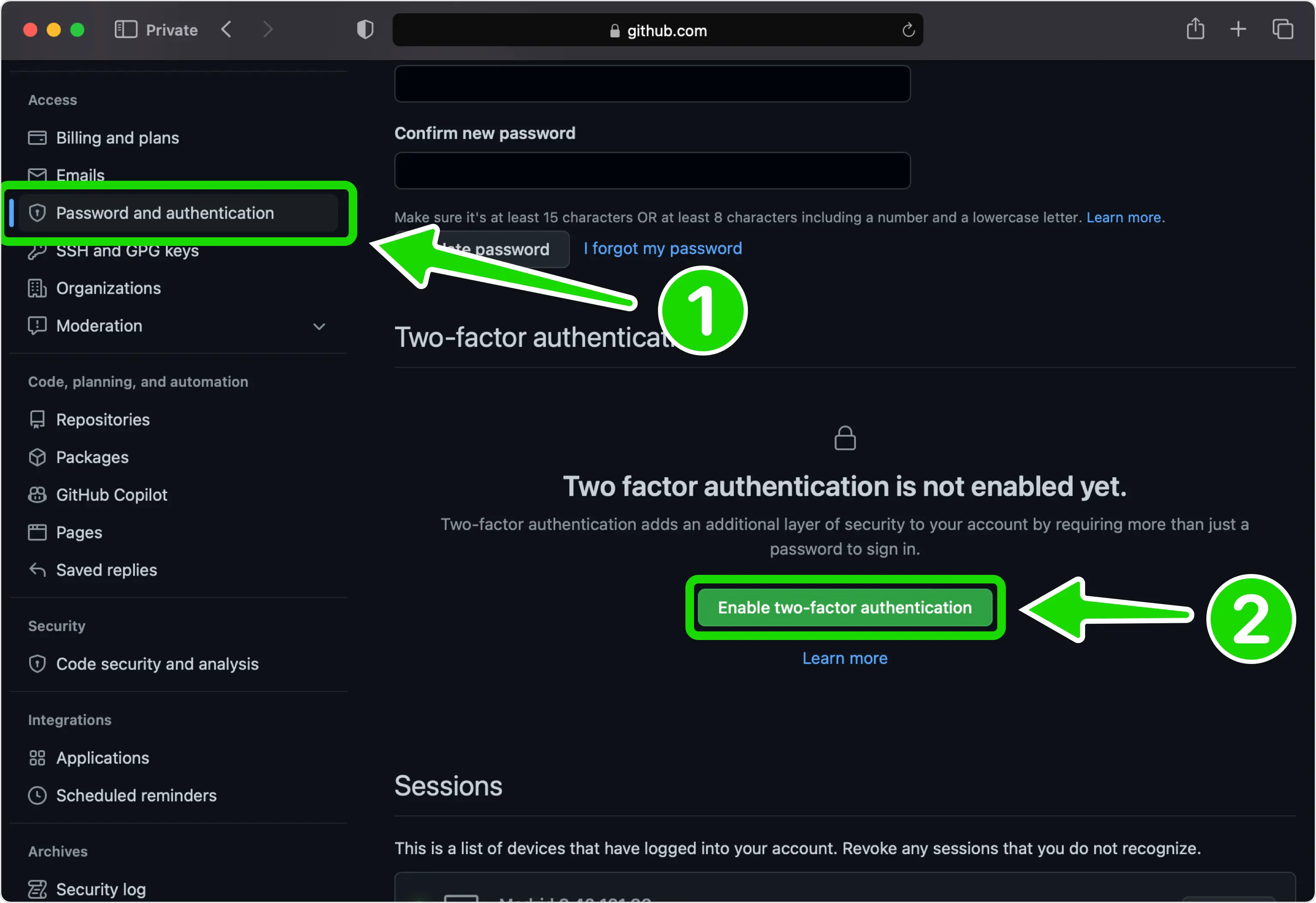 Schakel tweefactorauthenticatie in