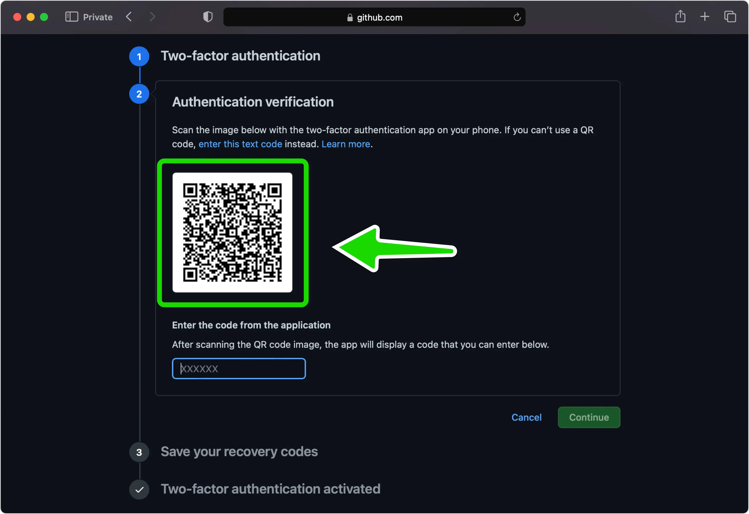 Bekijk de QR-code op GitHub