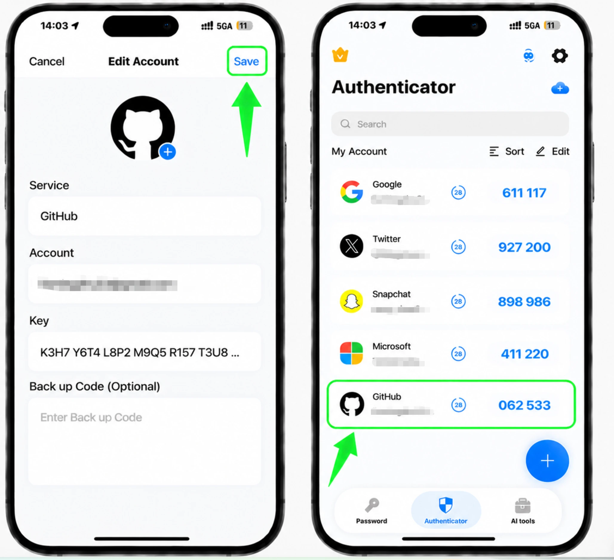 Sla het GitHub-item op in uw app