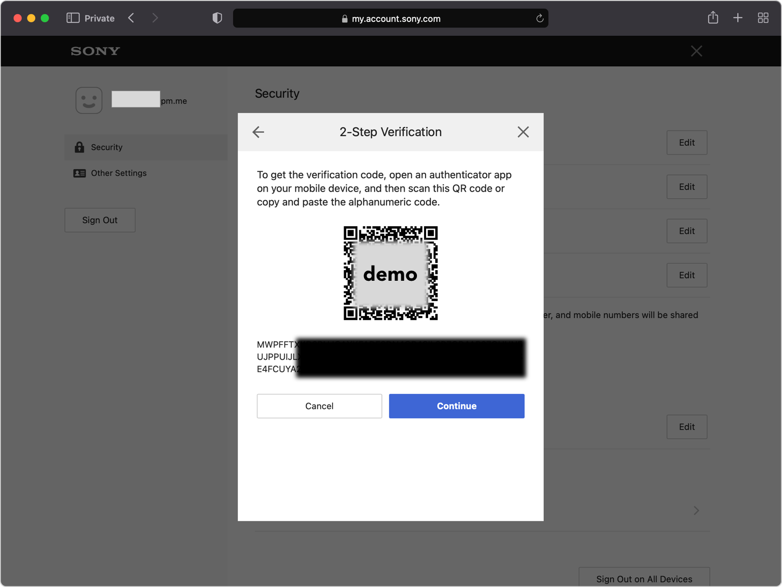 Zeigen Sie den QR-Code an